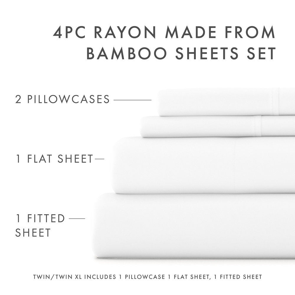 100% Rayon From Bamboo Silky Soft Sheet Set