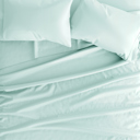 Twin Aqua 100% Rayon From Bamboo Silky Soft Sheet Set