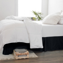 California King Black Bed Skirt Pleated Box Spring Frame Cover Dust Ruffle in Essential Colors