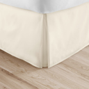 California King Ivory Bed Skirt Pleated Box Spring Frame Cover Dust Ruffle in Essential Colors