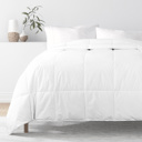  100% Cotton Down Alternative Comforter - Vintage Washed and Brushed Cotton Shell, Hallow Fiber Down Alt Fill, Super Plush