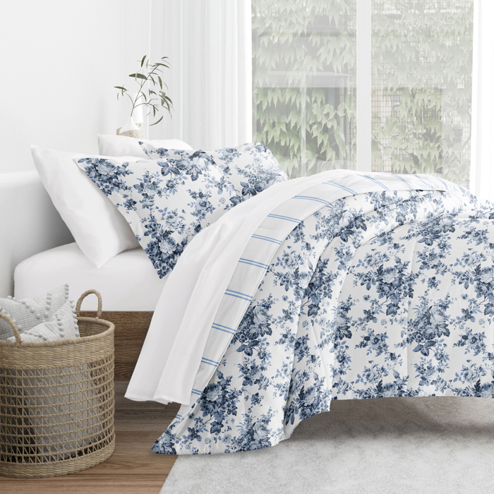 Comforter Sets Down-Alternative Ultra Soft Bedding - Reversible Patterns