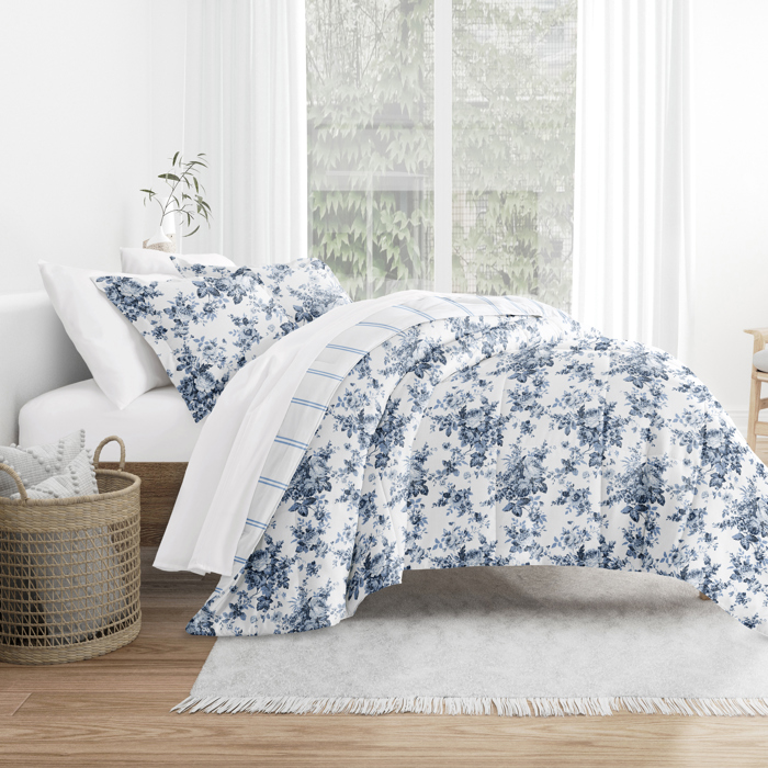 Comforter Sets Down-Alternative Ultra Soft Bedding - Reversible Patterns