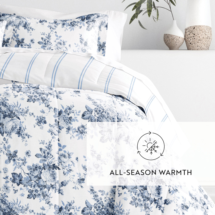 Comforter Sets Down-Alternative Ultra Soft Bedding - Reversible Patterns