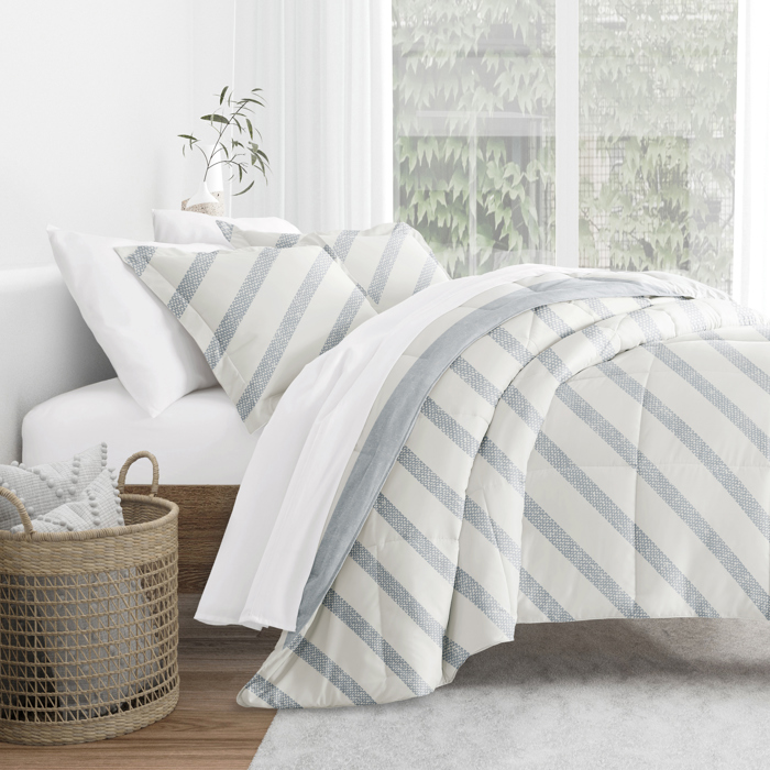 Comforter Sets Down-Alternative Ultra Soft Bedding - Reversible Patterns