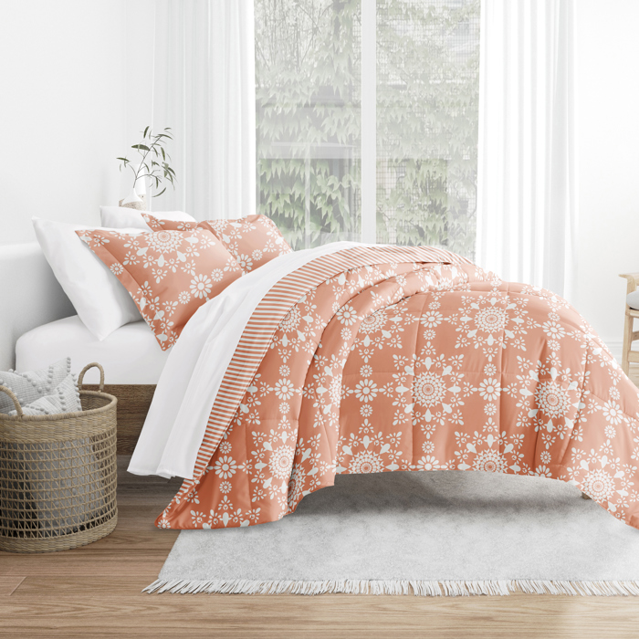 Comforter Sets Down-Alternative Ultra Soft Bedding - Reversible Patterns