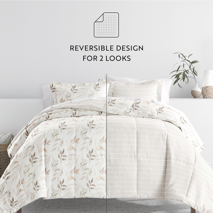 Comforter Sets Down-Alternative Ultra Soft Bedding - Reversible Patterns