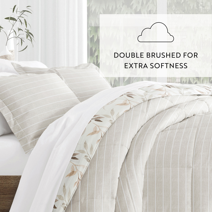 Comforter Sets Down-Alternative Ultra Soft Bedding - Reversible Patterns