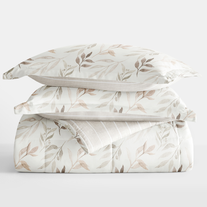 Comforter Sets Down-Alternative Ultra Soft Bedding - Reversible Patterns