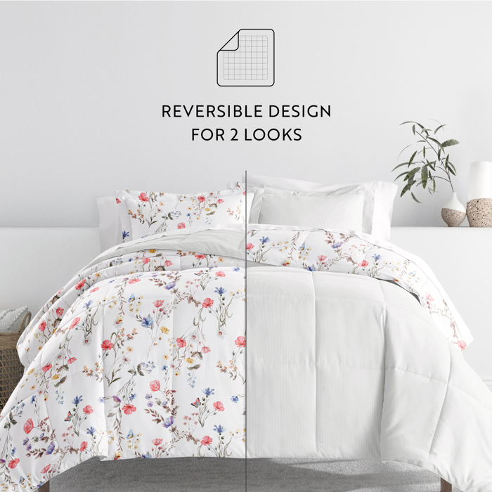 Comforter Sets Down-Alternative Ultra Soft Bedding - Reversible Patterns