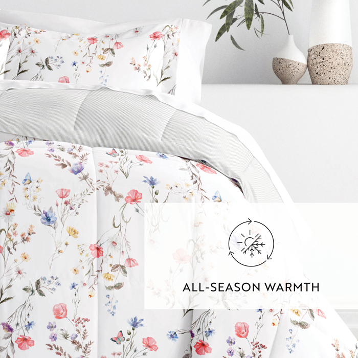 Comforter Sets Down-Alternative Ultra Soft Bedding - Reversible Patterns