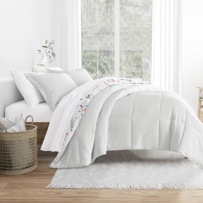 Comforter Sets Down-Alternative Ultra Soft Bedding - Reversible Patterns