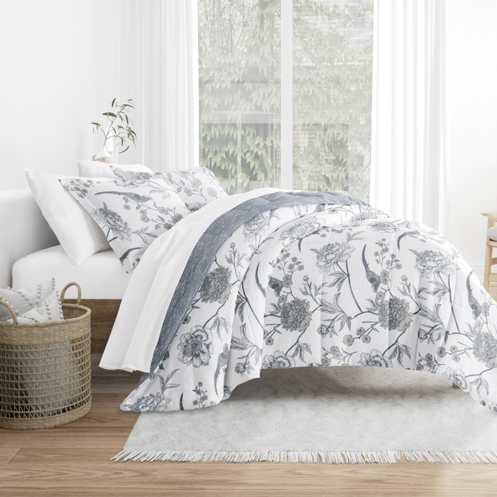 Comforter Sets Down-Alternative Ultra Soft Bedding - Reversible Patterns