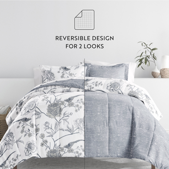 Comforter Sets Down-Alternative Ultra Soft Bedding - Reversible Patterns