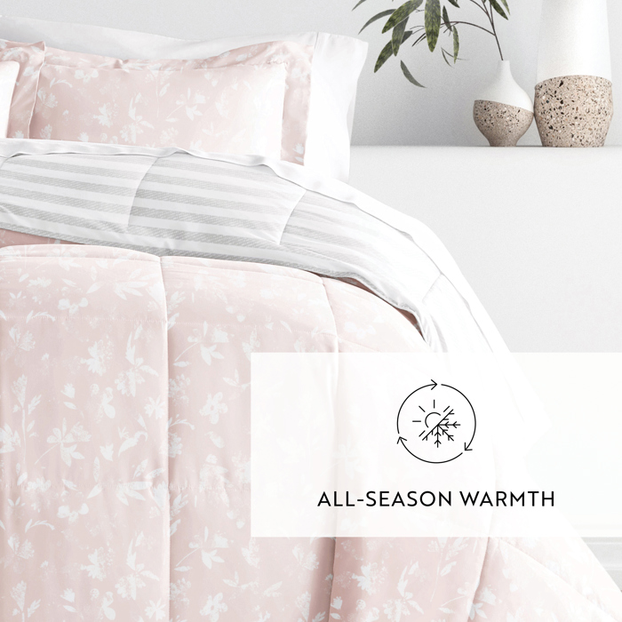 Comforter Sets Down-Alternative Ultra Soft Bedding - Reversible Patterns