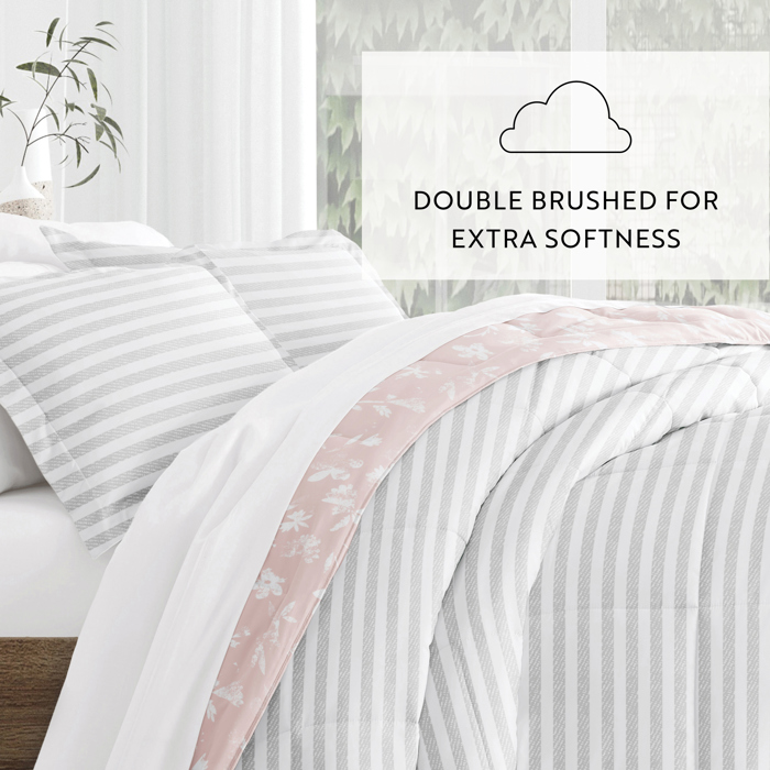 Comforter Sets Down-Alternative Ultra Soft Bedding - Reversible Patterns