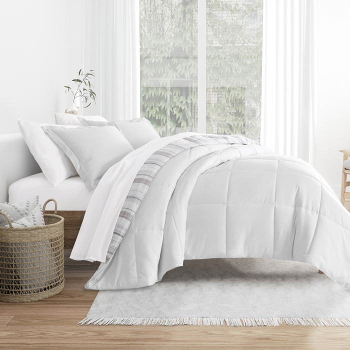 Comforter Sets Down-Alternative Ultra Soft Bedding - Reversible Patterns