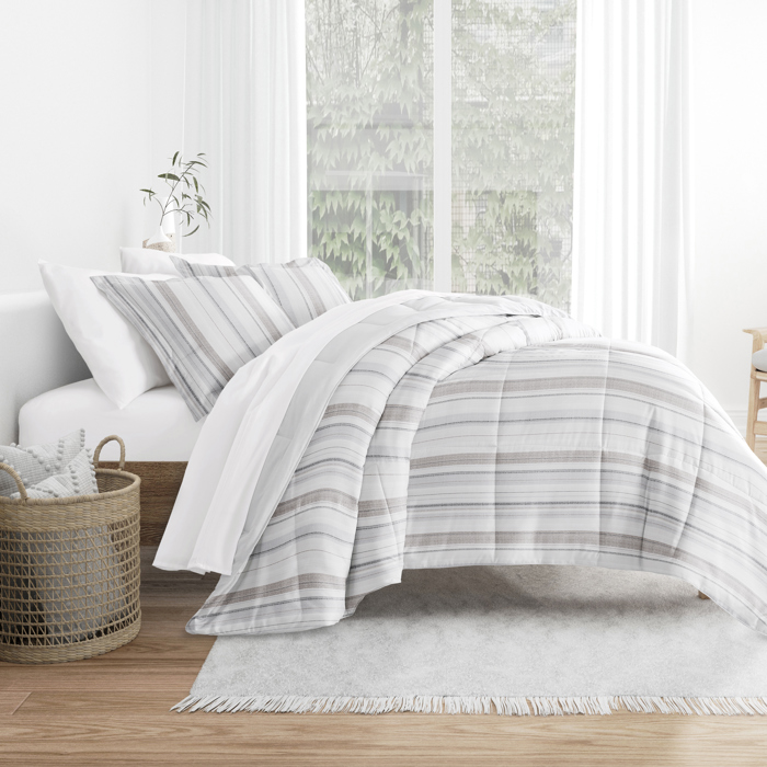 Comforter Sets Down-Alternative Ultra Soft Bedding - Reversible Patterns