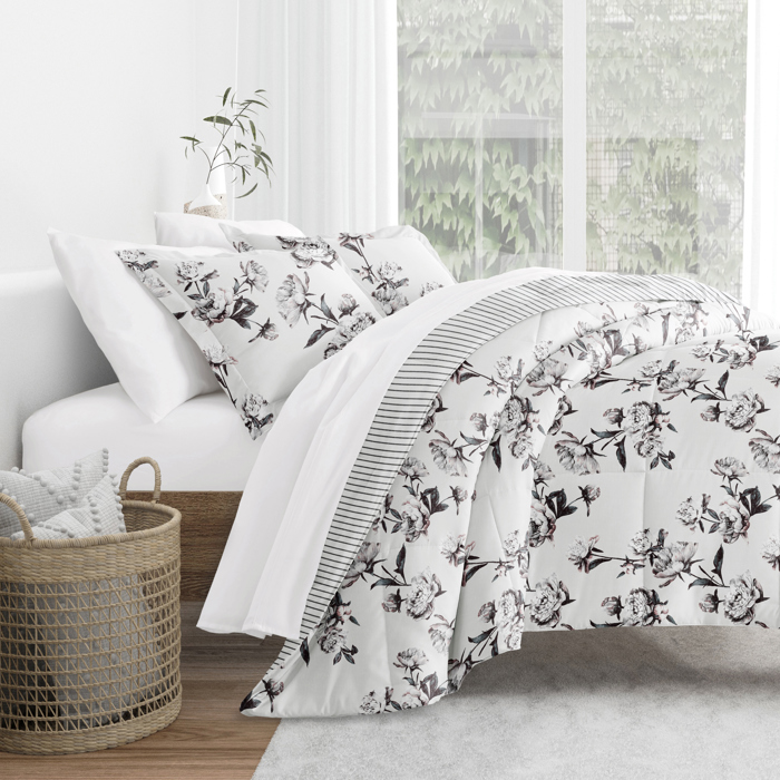 Comforter Sets Down-Alternative Ultra Soft Bedding - Reversible Patterns