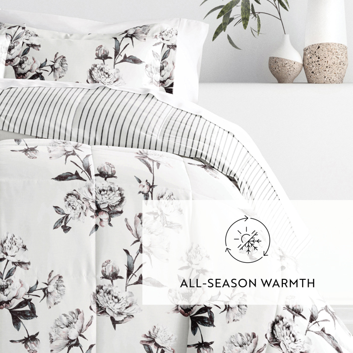 Comforter Sets Down-Alternative Ultra Soft Bedding - Reversible Patterns