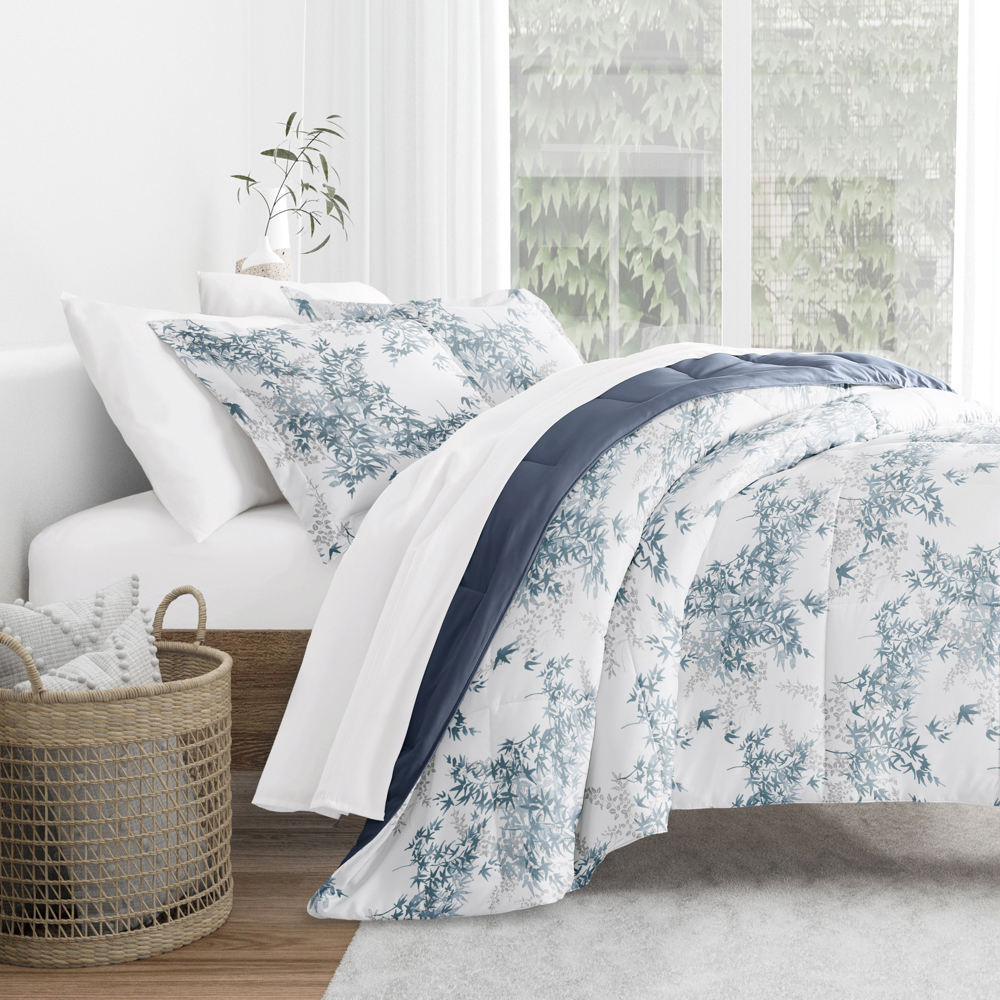 Comforter Sets Down-Alternative Ultra Soft Bedding - Pattern/Solid Reversible