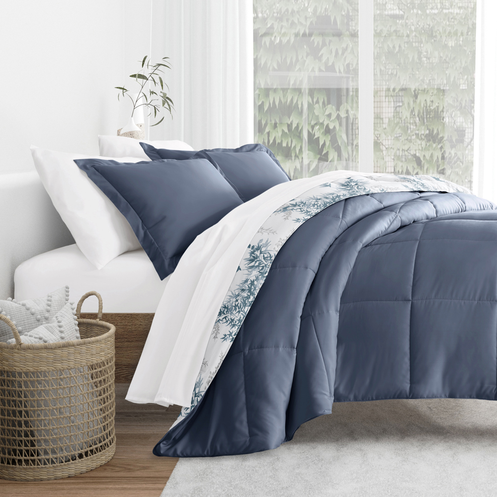 Comforter Sets Down-Alternative Ultra Soft Bedding - Pattern/Solid Reversible