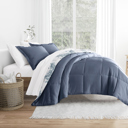  Comforter Sets Down-Alternative Ultra Soft Bedding - Pattern/Solid Reversible