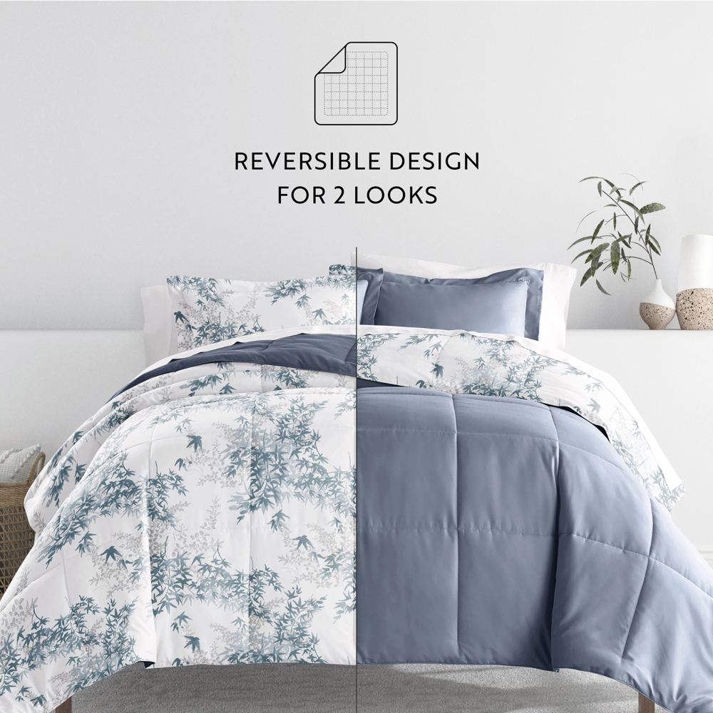 Comforter Sets Down-Alternative Ultra Soft Bedding - Pattern/Solid Reversible