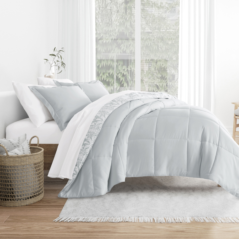 Comforter Sets Down-Alternative Ultra Soft Bedding - Pattern/Solid Reversible