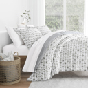 King Moonlight Stars Light Gray Comforter Sets Down-Alternative Ultra Soft Bedding - Pattern/Solid Reversible