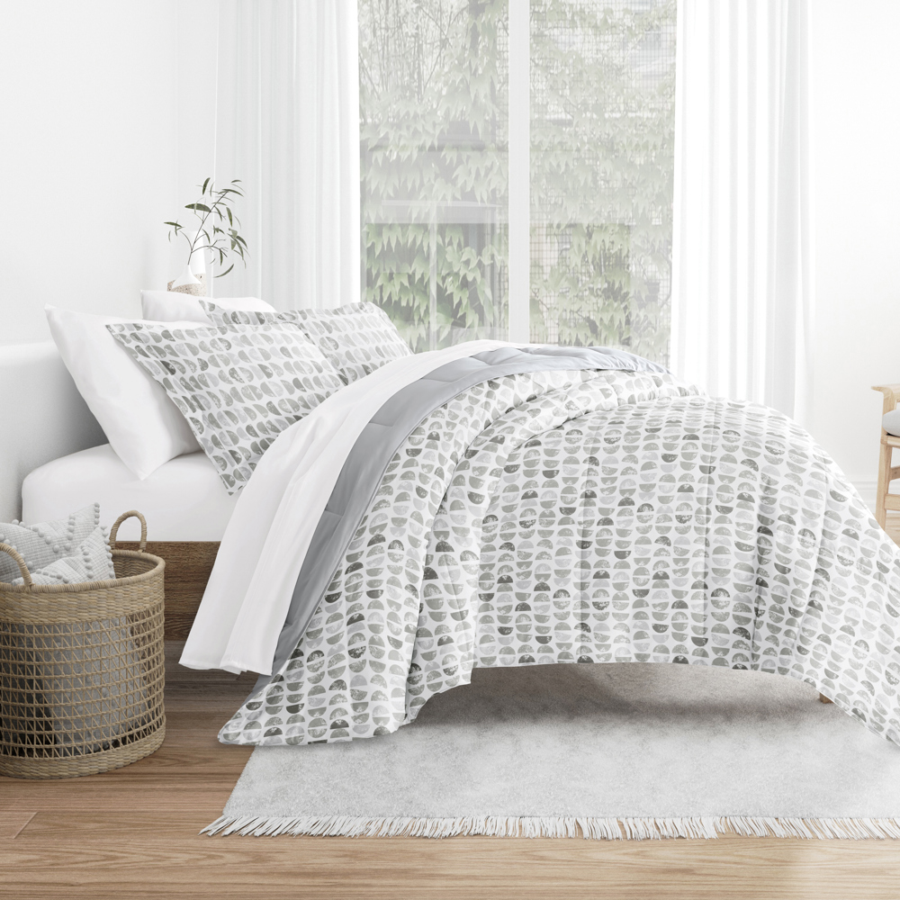 Comforter Sets Down-Alternative Ultra Soft Bedding - Pattern/Solid Reversible