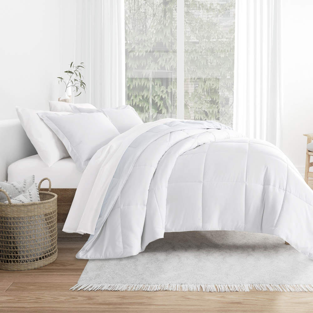 Comforter Sets Down-Alternative Ultra Soft Bedding - Pattern/Solid Reversible