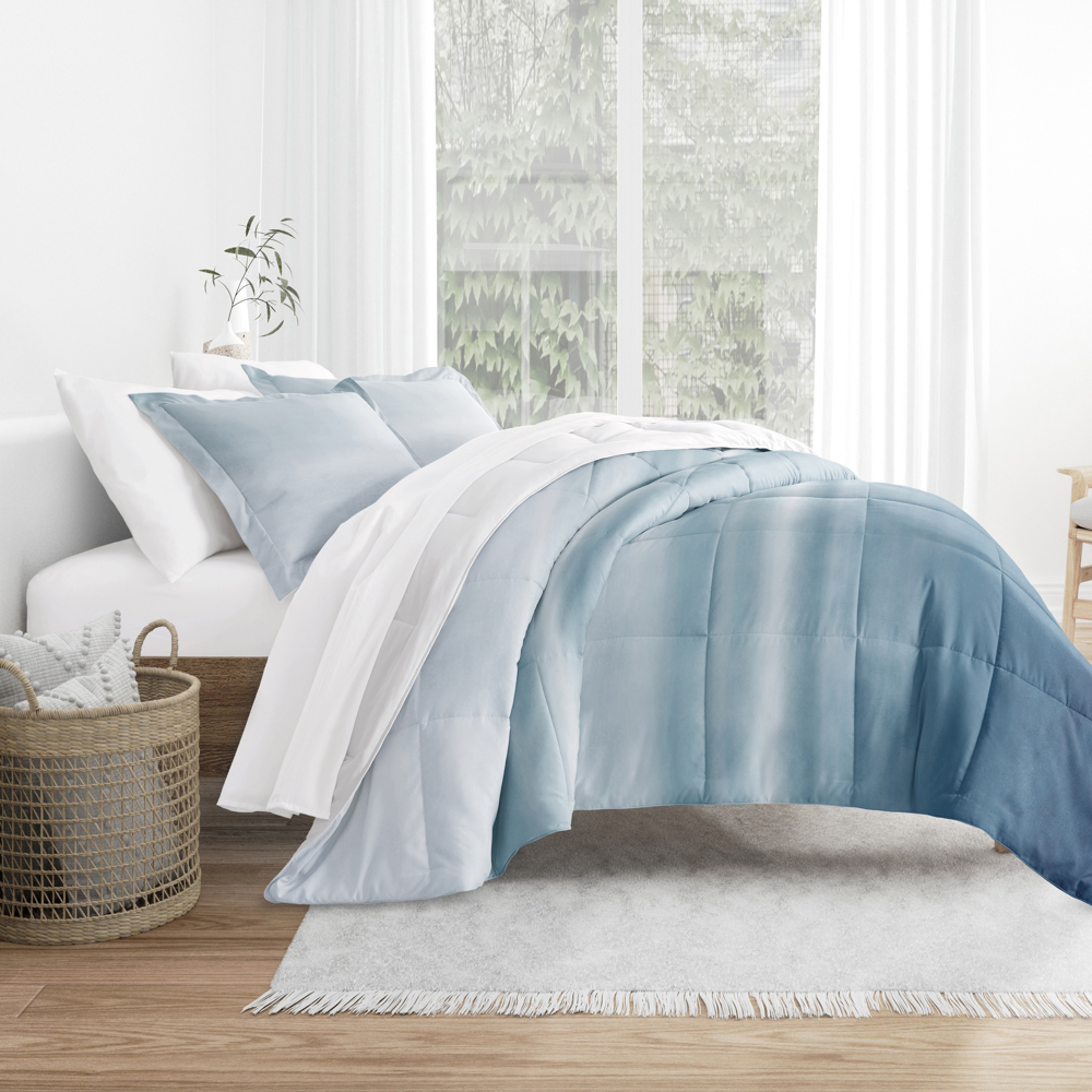 Comforter Sets Down-Alternative Ultra Soft Bedding - Pattern/Solid Reversible