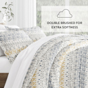  Patterned Comforter Sets Down-Alternative Ultra Soft Bedding