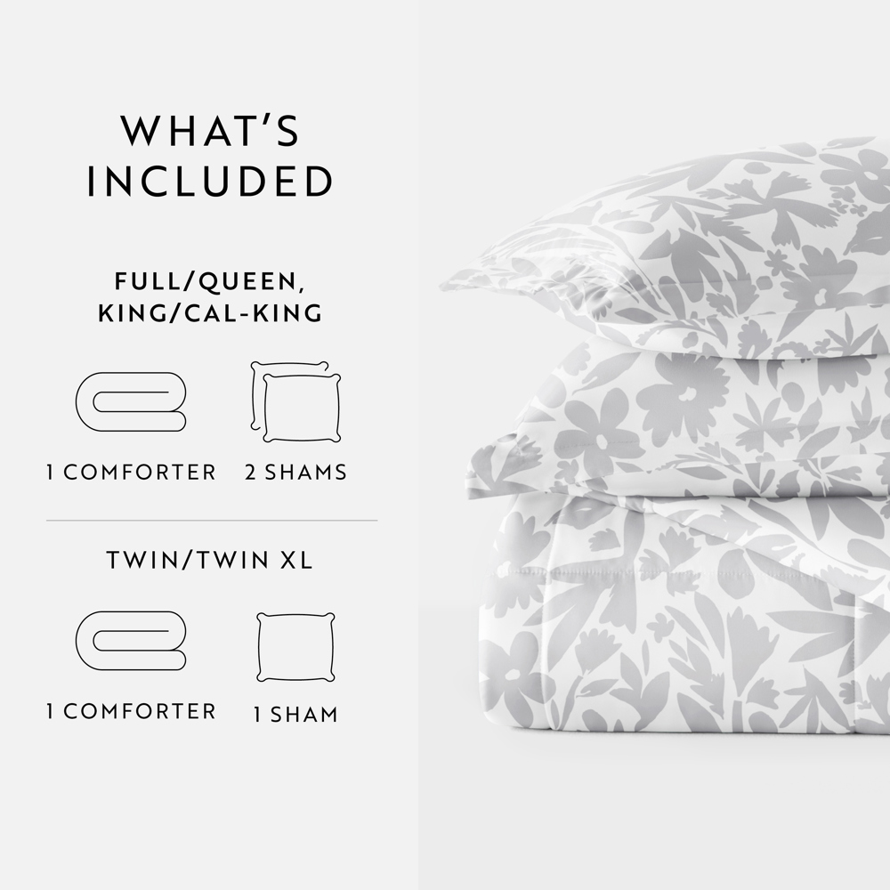 Patterned Comforter Sets Down-Alternative Ultra Soft Bedding