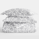 Queen Abstract Garden Light Gray Patterned Comforter Sets Down-Alternative Ultra Soft Bedding