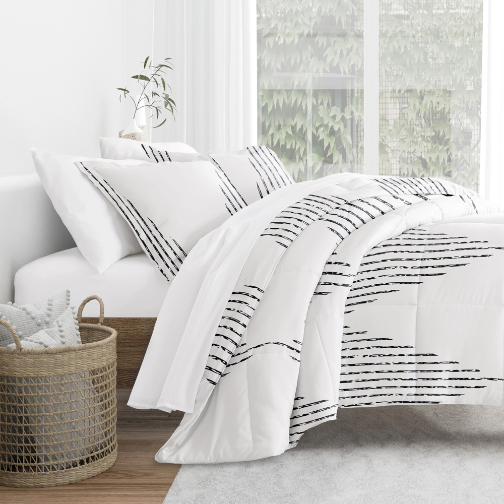 Patterned Comforter Sets Down-Alternative Ultra Soft Bedding