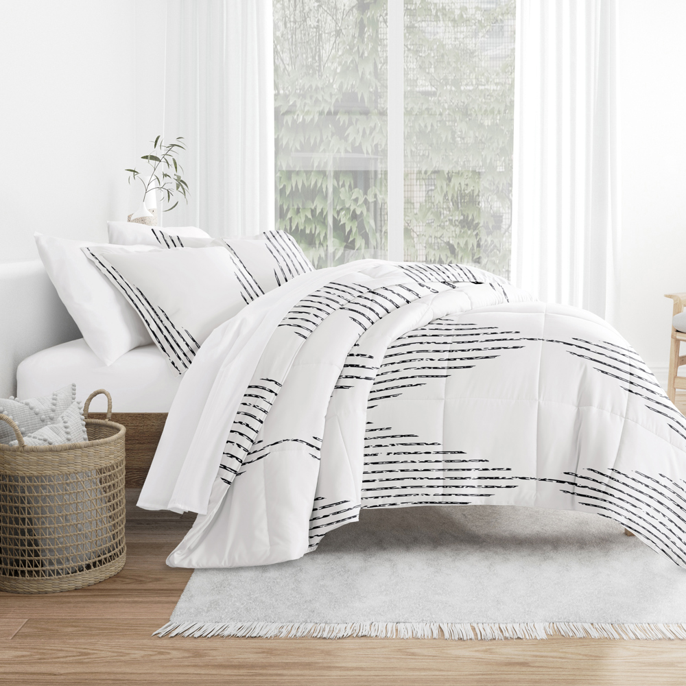 Patterned Comforter Sets Down-Alternative Ultra Soft Bedding