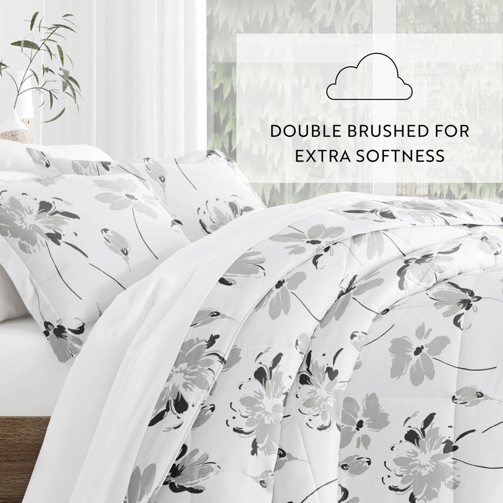 Patterned Comforter Sets Down-Alternative Ultra Soft Bedding