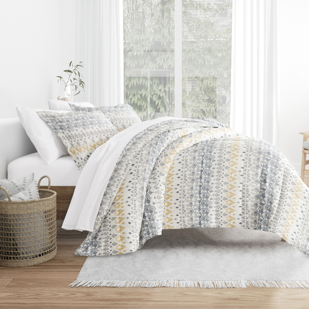 Patterned Comforter Sets Down-Alternative Ultra Soft Bedding