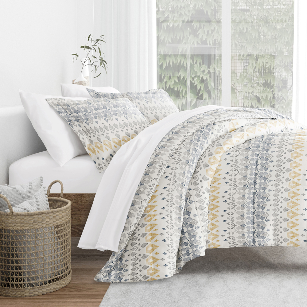 Patterned Comforter Sets Down-Alternative Ultra Soft Bedding