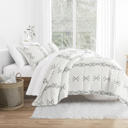 King Urban Stitch Gray Patterned Comforter Sets Down-Alternative Ultra Soft Bedding