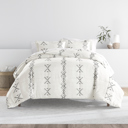 King Urban Stitch Gray Patterned Comforter Sets Down-Alternative Ultra Soft Bedding