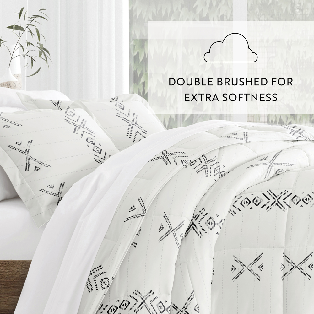 Patterned Comforter Sets Down-Alternative Ultra Soft Bedding