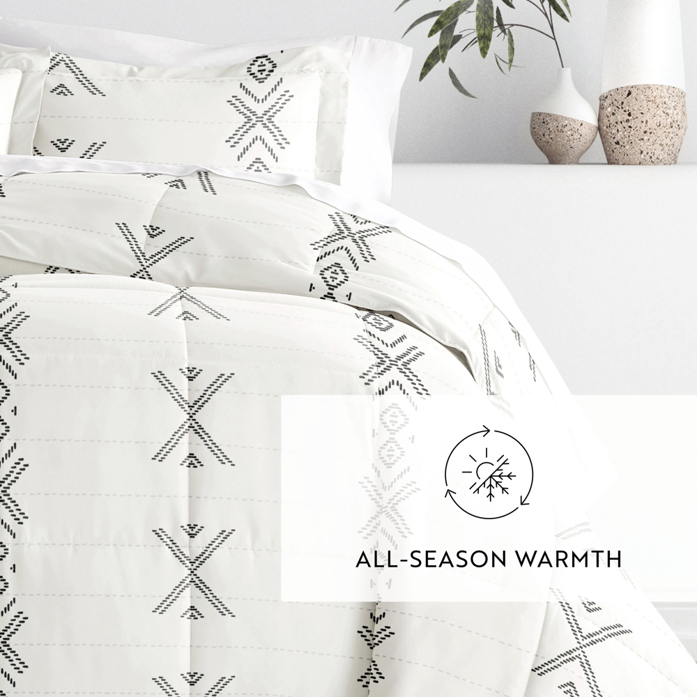 Patterned Comforter Sets Down-Alternative Ultra Soft Bedding