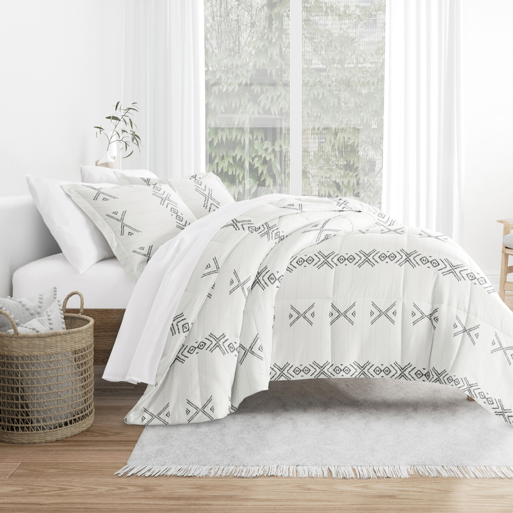 Patterned Comforter Sets Down-Alternative Ultra Soft Bedding