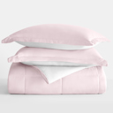 King Blush / White Reversible Down-Alternative Comforter Bedding Set