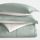 King Eucalyptus / Natural Reversible Down-Alternative Comforter Bedding Set