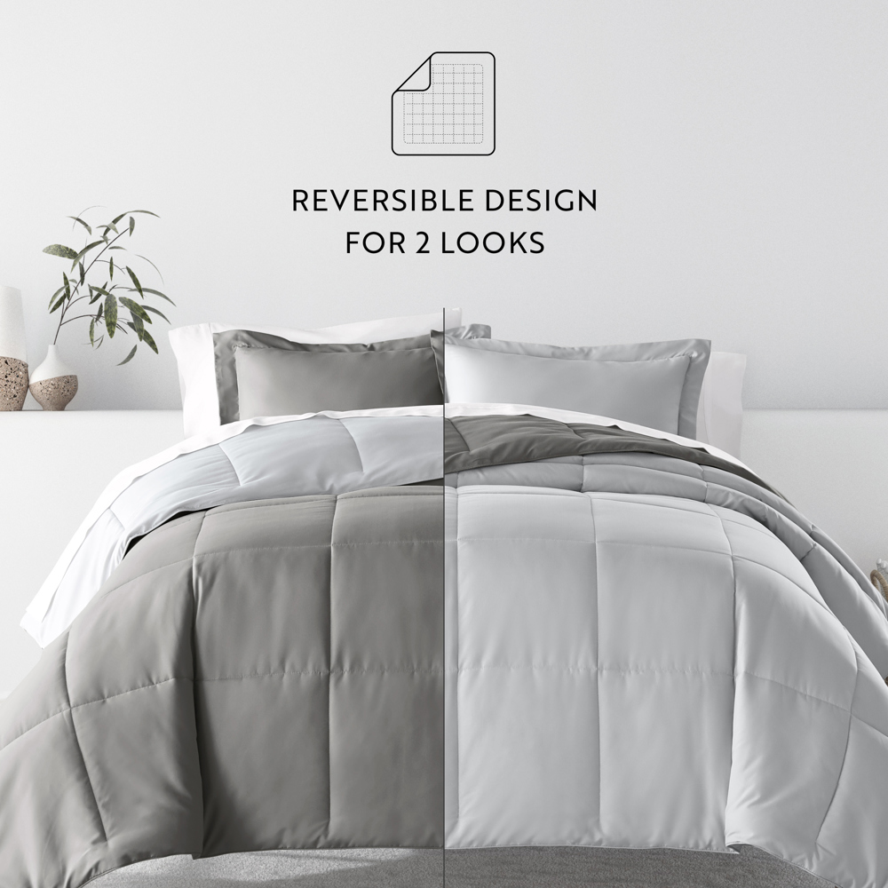 Reversible Down-Alternative Comforter Bedding Set