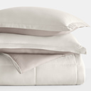 King Natural / Latte Reversible Down-Alternative Comforter Bedding Set